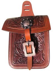 Showman Acorn tooled saddle pocket
